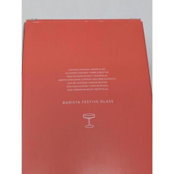 Nespresso  Barista Festive Espresso Martini Cocktail Glass/ Desert bowl BNIB - Picture 3 of 3